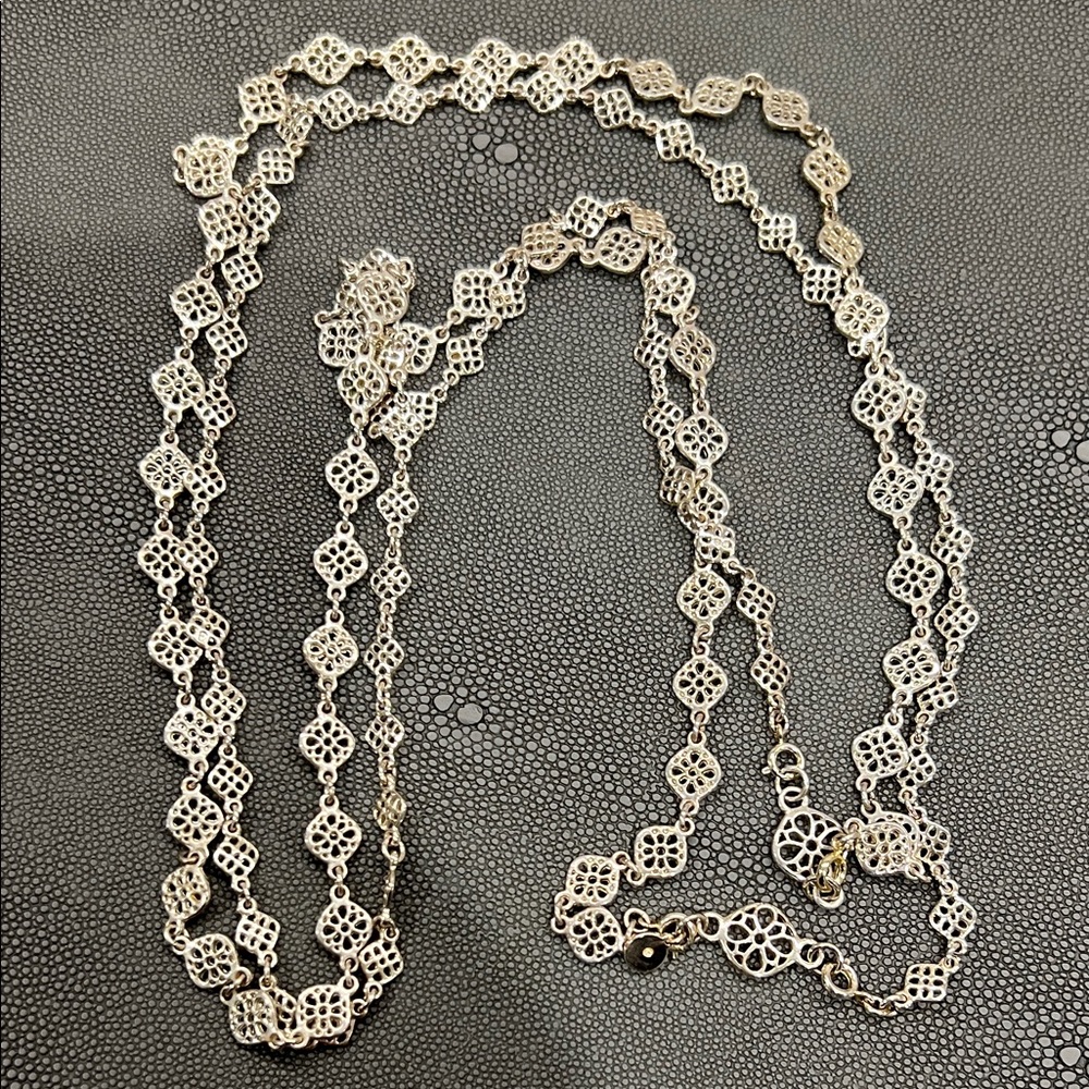 Stella & Dot Silver Layered Necklace